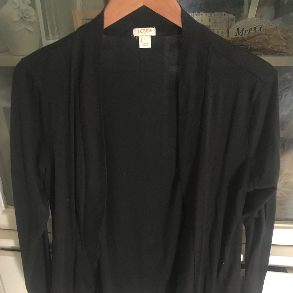 J Crew open cardigan in black